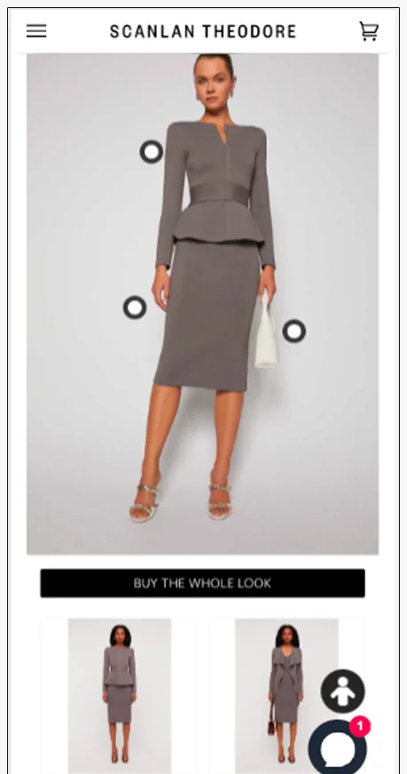 ‘Shop the Look’ / buy-the-whole-look page.