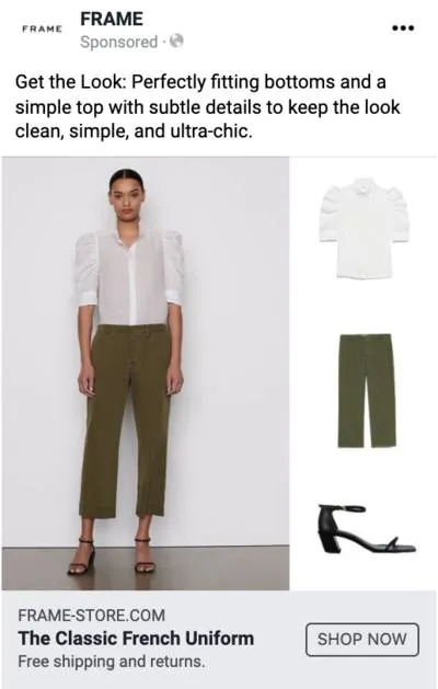 Fake Collection creative format reference example