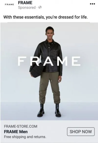 Brand / Logo Drop creative format reference example