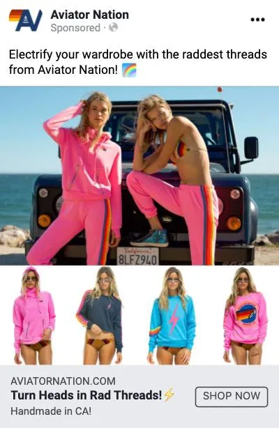 Fake Collection creative format reference example