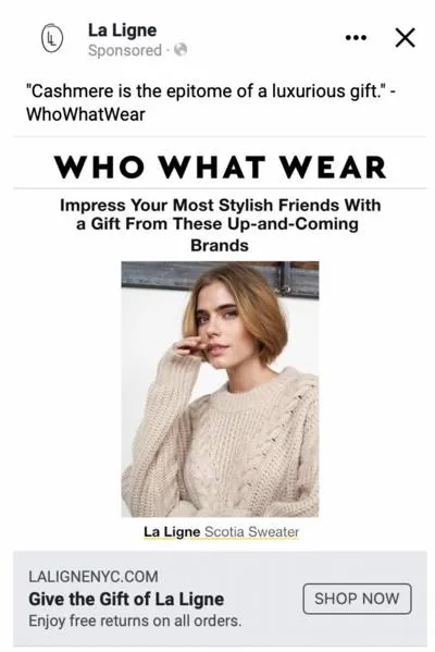 Press creative format reference example